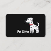 Schattigee Pet Sitter Visitekaartje – Zwart & Wit (Achterkant)