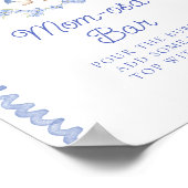 Schattigee Peter Rabbit Baby shower Mom-osa Bar Poster (Hoek)