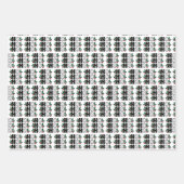 Schattigee Pickleball Christmas Santa & Ho Ho Holl Inpakpapier Vel (Voorkant 3)