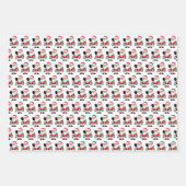 Schattigee Pickleball Christmas Santa & Ho Ho Holl Inpakpapier Vel (Voorkant 2)