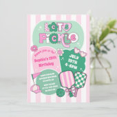 Schattigee Pickleball Girls Verjaardag Kaart (Staand voorkant)