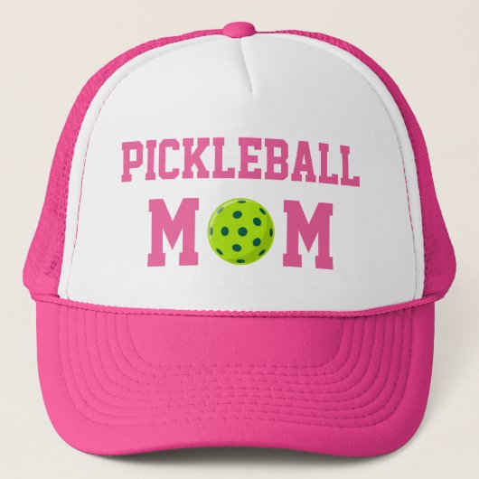 Schattigee Pickleball Moeder Trucker Pet (Voorkant)