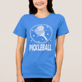 Schattigee Pickleball Paddle en Pickleball Tri-Blend Shirt (Voorkant)