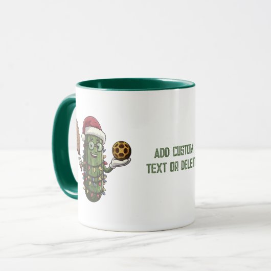 Schattigee Pickleball Speler Santa Pickleballer Gi Mok (Voorkant links)