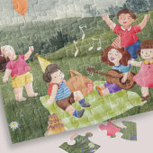 Schattigee picknick verjaardag Kinder meisje parti Legpuzzel