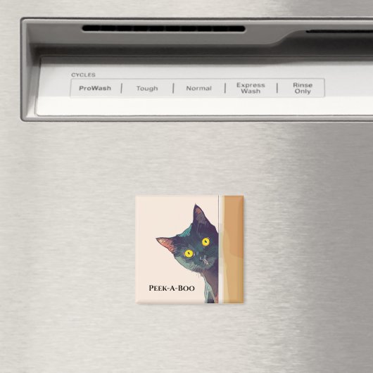 Schattigee piekende kat ontwerpmagneet magneet (Insitu (Vaatwasser))