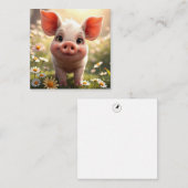 Schattigee Piglet Note-Kaart Notitiekaartje (Voorkant / Achterkant)