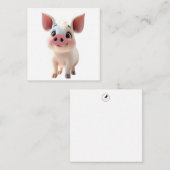 Schattigee Piglet Note-Kaart Notitiekaartje (Voorkant / Achterkant)