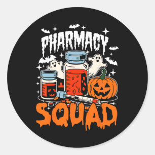 Schattigee Pillen Pharmacy Squad Apotheker Technic Ronde Sticker