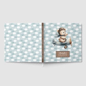 Schattigee piloot Teddy Bear gastenboek Baby showe (Volledig)