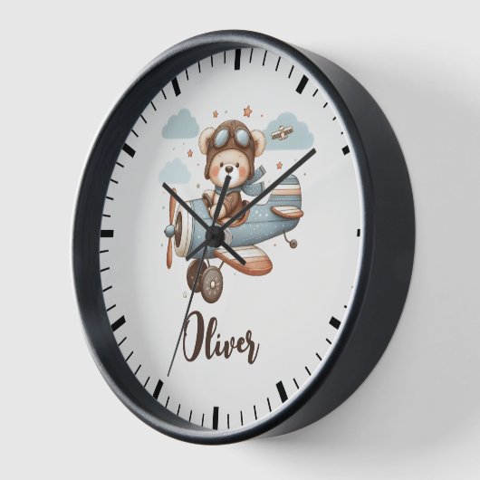 Schattigee Pilot Teddy Bear gepersonaliseerd (Hoek)