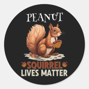 Schattigee Pinda Eekhoorn Leeft Wilde Dieren Manne Ronde Sticker