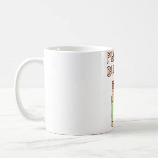 Schattigee pindakaaspot Doodle Koffiemok (Links)