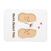 Schattigee pinda's over je Valentijn woordspeling Magneet (Horizontaal)