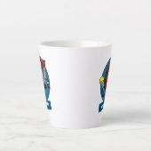 Schattigee Pine Marten Tennis Pro Trick Shot Carto Latte Mok (Voorkant)