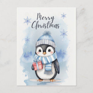 Schattigee pinguïn 2 briefkaart