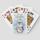 Schattigee pinguïn 2 pokerkaarten (Achterkant)