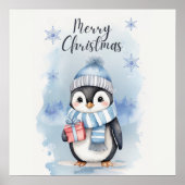 Schattigee pinguïn 2 poster (Voorkant)