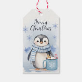 Schattigee pinguïn 3 cadeaulabel (Voorkant)