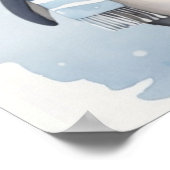 Schattigee pinguïn 3 poster (Hoek)