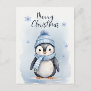 Schattigee pinguïn briefkaart