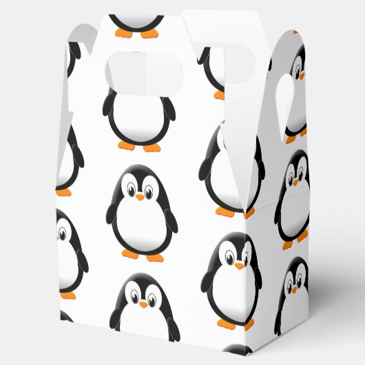 Schattigee Pinguïn Cartoon Bedankdoosjes (Geopend)