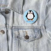 Schattigee Pinguïn Cartoon Custom Winter Ronde Button 5,7 Cm (In situ)