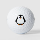 Schattigee Pinguïn Cartoon Golfballen (Voorkant)