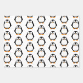 Schattigee Pinguïn Cartoon Inpakpapier Vel (Voorkant)