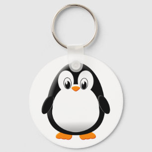 Schattigee Pinguïn Cartoon Sleutelhanger