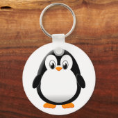 Schattigee Pinguïn Cartoon Sleutelhanger (Achterkant)