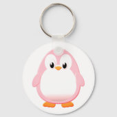 Schattigee Pinguïn Cartoon Sleutelhanger (Achterkant)