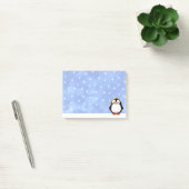 Schattigee Pinguïn Cartoon Sneeuwvlokken Waterverf Post-it® Notes (Kantoor)