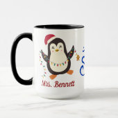 Schattigee Pinguin Christmas Je bent de beste lera Mok (Links)