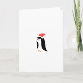 SCHATTIGEE PINGUÏN FEESTDAGEN KAART (Voorkant)