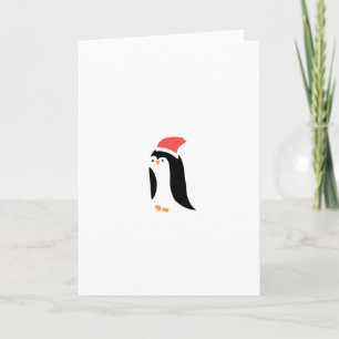 SCHATTIGEE PINGUÏN FEESTDAGEN KAART