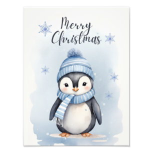 Schattigee pinguïn foto afdruk