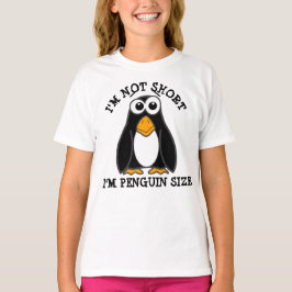Schattigee Pinguïn Ik ben niet kort grappig citaat T-shirt