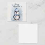 Schattigee pinguïn informatiekaartje (Voorkant / Achterkant)