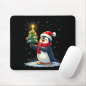 Schattigee Pinguïn Kerstboom Pajama Meisjes Jongen Muismat (Met muis)