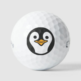 Schattigee Pinguïn Kerstmis Gepersonaliseerde Call Golfballen