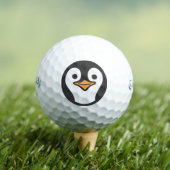 Schattigee Pinguïn Kerstmis Gepersonaliseerde Call Golfballen (Insitu Shirt)