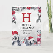 Schattigee Pinguïn Kleindochter Kerstmis Kaart (Voorkant)