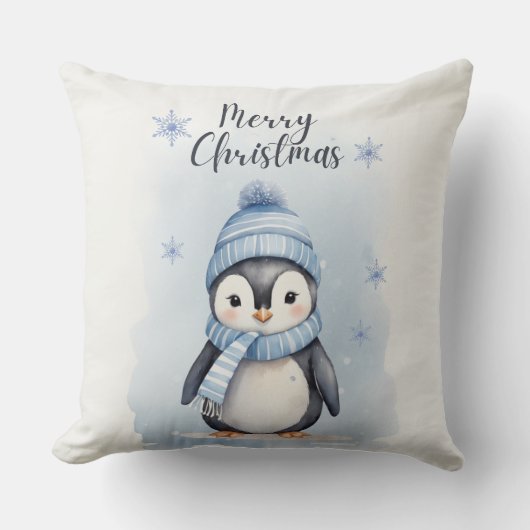 Schattigee pinguïn kussen (Voorkant)