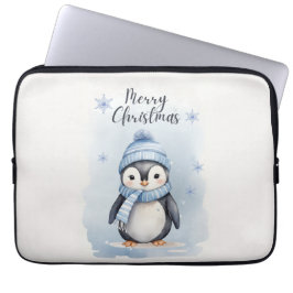 Schattigee pinguïn laptop sleeve