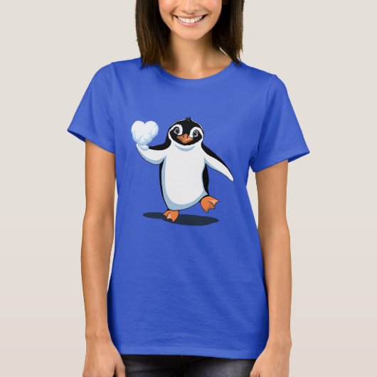 Schattigee Pinguïn Lover T-shirt (Voorkant)
