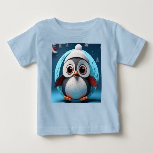 Schattigee Pinguïn met Big Eyes Ready To Layer (Voorkant)