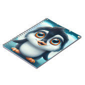 Schattigee pinguïn met grote ogen Notitieboek (Linkerzijde)