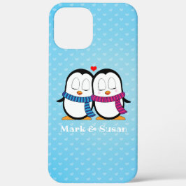 Schattigee pinguïn paar telefoonhoesje Case-Mate iPhone case