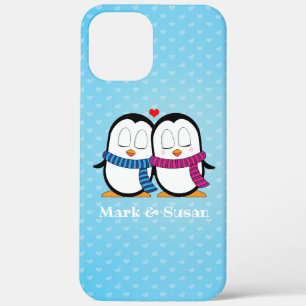 Schattigee pinguïn paar telefoonhoesje Case-Mate iPhone case